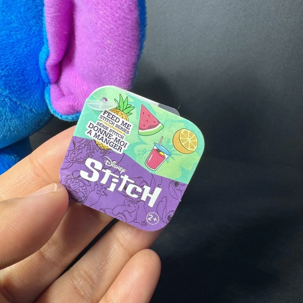 Disney Stitch Feed Me Series Plush Hula Coconut‎ Drink Blue Just Play 7 Inch NEW